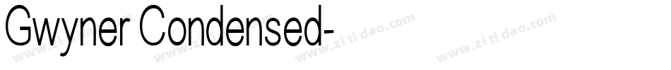 Gwyner Condensed字体转换